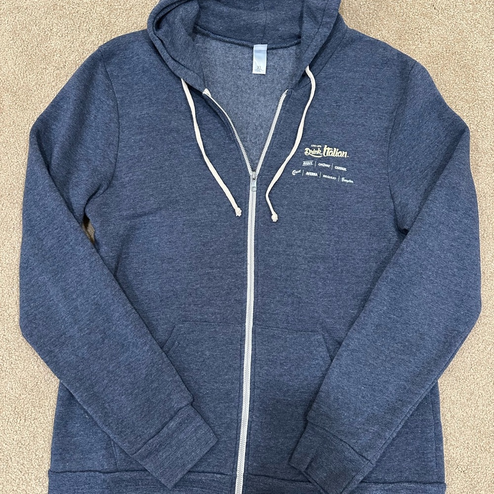 Blue/Gray Italian-Themed Hoodie